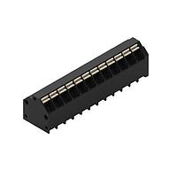 Wurth Elektronik 691809320312 ບລັອກຂໍ້ຕໍ່ຄົງທີ່ WR-TBL 3.81mm pitch Modular THR ສີດຳ 45 ອົງສາ Dual Pin cable entry ບໍ່ມີການສອດດ້ວຍການກົດເຂົ້າ 12P