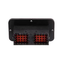 Amphenol SINE Systems ARC12-40PA ປຸ່ມສອກກິດ 40 ຕໍ່ຕຳແໜ່ງ, ປະຕູຮັບ, ຕິດຕໍ່ດ້ວຍຫຼັກ, ຂະໜາດ 16, ການແຊກດ້ວຍການສະກັດສະກັນສໍາລັບ Jackscrew, ກະທົບ A, ມີຂອງປະຕູ