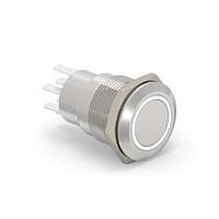 P&B 7-2213764-1 ປຸ່ມກົດສະຫນອງ AV19 DPL 3A FIX RING LED ເຫຼືອງ 24V