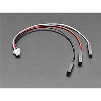 Adafruit 5765 ກະຊວງສາຍສະບັບສະຕິກສະຕິກສະຕິກ JST SH 1mm Pitch 3 Pin ເຖິງ Socket Headers Cable - ຍາວ 100mm