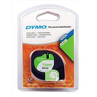 DYMO 63020744 LetraTag ເຈ້ຍສີຂາວ ເທບພາດສະຕິກ (12mm x 4m)