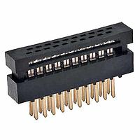 Harwin M50-3801042 ຮອງສະໜອງສາຍແລະຮອງສາຍ 10+10 DIL IDC ML, Au TRANSITION PLUG