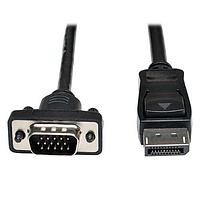 Tripp Lite P581-010-VGA-V2 ສາຍຕໍ່ຕົວແປ DisplayPort 1.2 ເປັນ VGA Act Adptr Cable 10'