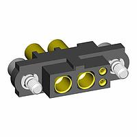 Harwin M80-4D10205F2-02-327-00-000 ຕົວເຊື່ອມພະລັງງານ 2+2 ຕໍ່ຕົວ ຜູ້ຍິງ 22AWG+16AWG ຊຸດຕົວເຊື່ອມສາຍ, ນັກຍຶດສະແກຣວ