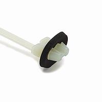 HellermannTyton 126-00076 ຂາຍຢືບສາຍສົດຕິດຕັ້ງ Push Mount Tie, ຍາວ 6.0", ກຳລັງດຶງ 50lb, PA66HS, ສີທຳມະຊາດ, 500 ຊຸດ/ກະປ່ງ