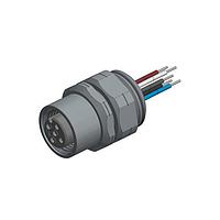 Amphenol CONEC 43-01092 ປຸ່ມສອກ M12 ຍິງ FML SCK M12X1 ມີສາຍສົ່ງສັນຍານ FRNT MNT REPSITN PG9