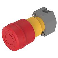 EAO 704.064.2A ສະວິດອັກຕູເວດ Switch emergency-stop-actuator unlocking to twist release foolproof yellow/red D37, Red arrows