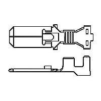 AMP Connectors - TE Connectivity 344008-1 ຕິດຕໍ່ .250"SPEC.F.TAB