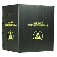 Protektive Pak 37816 ຜະລິດຕະພັນຄວບຄຸມປ້ອງກັນສະຕາຕິກ TRASH RECEPTACLE, ຂະໜາດນ້ອຍ, 12-1/2''x10''x14'', 10 GAL