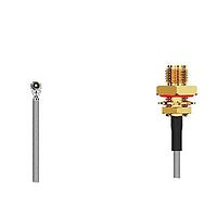 GCT (Global Connector Technology) CABLE 236 RF-100-A-2 ການປະກອບສາຍ RF HiroseU.FL2SMA STRJck ດ້ານໜ້າ Mt ມີ O-Ring 100mm, ວາຊເຊີແລະກະດູກ 1.13mm ສາຍ