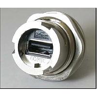 Amphenol CONEC 17-200601 ຕູ້ປະສານ USB Type A USB Receptacle Die Cast Bayonet