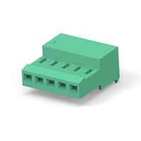 AMP Connectors - TE Connectivity 3-641240-5 ການປະກອບ Receptacle 05P MTA100 CONN ASSY GRN LF