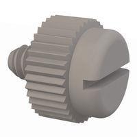 Essentra Components 090440014TEG ກຸມນິ້ວສະແລດ, ກຸມນິ້ວສະແລດຊ່ອງ, #4-40 ການດັບກະດູກ, 9/64 ຍາວ