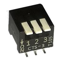 CTS Electronic Components 193-3MS DIP Switches DIP switches/SIP switches, SPST, PIANO, 3 POS, SMD, TUBE, OFF