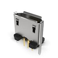 GCT (Global Connector Technology) USB3145-30-1-A ຂໍ້ຕໍ່ Micro USB ປະເພດ B Micro B Skt, ຕັ້ງຕົ້ນ, TH, 30u", ມີຫຼັກ 2.3mm, ມີພາບເຂົ້າ Matign, T&R