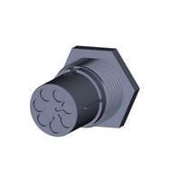 AMP Connectors - TE Connectivity 293774-1 ຕູ້ຕໍ່ໄຟ NECTOR M PIN HSG PANEL MOUNT 7P CODE A