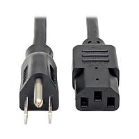 Tripp Lite P030-002-5 ສາຍພະລັງ AC ມີລັອກ 18AWG 10A 125V 2' 5 PACK 5-15P TO C13