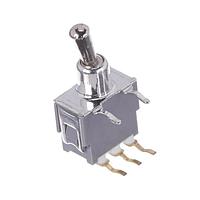 Nidec Components ATE1D-6M3-10-Z ສະບ໌ມິນິເຈີ ໂຕແກລ ສະວິດຊ໌ SPDT, ON-ON, ໂຕແກລ 6mm, ບັດກະທົບເລີຍ 4mm, ເທີມິນອງມຸມຂວາ PC ມີຊິ່ງ .3", 50mA @ 60V AC/DC, ລ້າງໄດ້