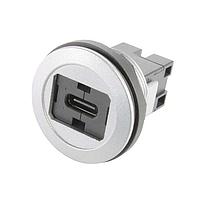 HARTING 09454522911 ປະຕູປ່ຽນຈາກ Type C ໄປ Type C har-port USB Type C-C coupler ສີເງື່ອງ