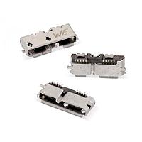 Wurth Elektronik 692622030100 ຂໍ້ມູນການເຊື່ອມ Micro USB Type B WR-COM 3.0 TypeB SMT 10Pin Hztl FemlMicro