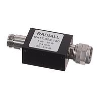 Radiall R417303130 ຕົວຫຼຸດສະຕິກເນັດ Connectorized ATTENUATOR: N 3DB 4GHZ 30W 50ohms ປະເພດລະບົບລົມຢ່າງ panel conduction cooling