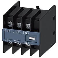 SIEMENS 3RH29114HA12 ສະຫນັບຄຸ້ມຄອງສະຫນັບ AUX. SWITCH 1NO+2NC S00 & S0 RING LUG