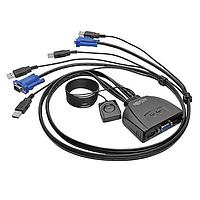 Tripp Lite B032-VU2 USB/VGA 2PT USB VGA CBLKVMSWT W RMTSWT