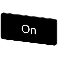 SIEMENS 3SU19000AC160DJ0 ປ້າຍປ້າຍຊື່, ຢູ່ໃນ INSCR. LABEL, ສີດຳ 12.5 X 27MM, ຢູ່ໃນ