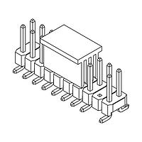 Amphenol Commercial Products G800MJ586018DEU ພິນສະຕຣິບພິນເຮດເດີ 2.54mm Pitch STR SMT,2x10Pin,Full G/F,NY6T,6.0mm*2.54mm_7.5mm,Removed#18pos