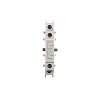 Carlo Gavazzi GUR02 ອຸປະກອນເພີ່ມ Contactor Mechanical interlock ສໍາລັບ IEC contactors CC9 ຫາ CC150 ມີຕົວຕິດຕໍ່ relay ປົກກະຕິປິດສອງຕົວ.