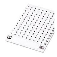 PHOENIX CONTACT 0804374:0001 ບັດແມ່ນຂ້າມ, ປ້າຍຊື່ SK 6,2/3,8 FORTL.ZAHLEN 1-10