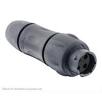 Eaton Souriau-Sunbank UTSX1JC124PSCR ປຸ່ມຮັບສະຫນອງ ປຸ່ມຮັບສະຫນອງໃນແນວ, ມີກະບອກສາຍສົນ, ມີຕິດຕໍ່ສະຫນອງຜູ້ຊາຍ 4 ຕົວ, IP68/69K