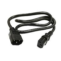 Io Audio Technologies 26171-33-01 ສາຍສະໄຟ AC Power Cords Power Cord, 3 Conductor, Unshielded, 16AWG, SJT, 3' 3", C-14, C-13, 13Aa.125VAC