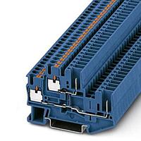 PHOENIX CONTACT 3210884 ບລັອກຕິມເນີລະບົບ DIN Rail PTTB 2,5/2P BU