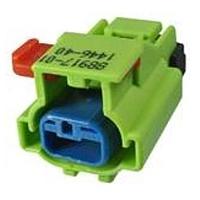 Aptiv 54200212 ຕົວເຊື່ອມຕໍ່ 2 ທາງ ຍິງ APEX 2.8 ປິດກັນນ້ຳ ສີຂຽວແຈ້ງ CONN