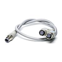 Omron Automation and Safety XS2R-D426-B11-F ເສັ້ນສາຍອ່ານສະເຫຼີມ / ເສັ້ນສາຍອັກຊູເຕວເຕີ 0.5M ຕົວເຊື່ອມເສັ້ນສາຍທັງສອງຂ້າງ