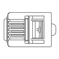 Stewart Connector 940-SP-3066-B25 ຕົວເຊື່ອມຕໍ່ Modular Plug Standard 6P 6C ບໍ່ມີການປ້ອງກັນ .032-.038 Conductors