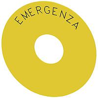 SIEMENS 3SU19000BC310JA0 ຈາວຮອງ BACKING PLATE, ເຫຼືອງ, 75MM, EMERGENZA