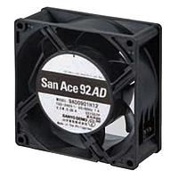 Sanyo Denki 9AD0901H121 ພັງລົມ Axial AC, DC Axial Fan, 92x92x38mm, 100-240VAC, 90Pa, Ribless, Low Power, Long Life