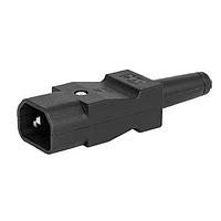 Schurter 9009.0111 ປລັກສະກູຣິງເຄັບເລທີມດຳ 8 (10) ມມ