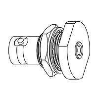 Amphenol RF AD-BNCJMCXJ-12G ຕົວແປງ RF - ລະຫວ່າງຊຸດ BNC Bulkhead Jack MCX Jack 75 Ohms