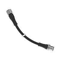 Banner Engineering MQDEC-525SS Sensor Cables / Actuator Cables Cordset: Double Ended M12; 5-pin Straight Female; 5-pin Straight Male; 7.6 m 5x22 Black PVC Jacket; Nickel-Plated Brass Coupling Nuts