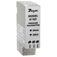 Dwyer 616D-8 ຕົວສົ່ງສະຫຼຸບຄວາມດັນຕ່າງ, 4-20 mA/0-10 Vdc, ແຖວ DIN, ອາກາດ/ແກັດ (Differential, 10 psi, NPT Female, 1/8 in)