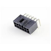 Molex 105314-1512 ຮອດເດີແລະຮາວຊິງສ໌ NANOFIT HDR RA DLR 12CKT TIN BLK