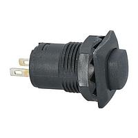 Shin Chin R13-511A-05-BB ປຸ່ມກົດສະຫນອງ SPST OFF-(ON) ສີດຳ