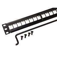 Belden AX101456 ແຜ່ນຕິດຕັ້ງ FLEX PATCH PANEL 24-P 1U BLK