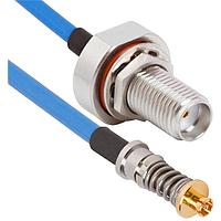Amphenol SV Microwave FV67.3SMPM-085-MBSMP-180 ສາຍສັ້ນ RF VITA 67.3SMPM ເຖິງ SMP M BKHD 18" Cable
