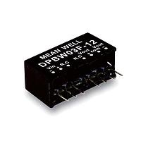 MEAN WELL DPBW03G-12 ອິສເອລເທດ 18-75Vin +/-12Vout +/-125mA SIP Reg Iso
