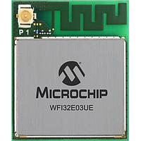 Microchip Technology WFI32E03PE-I ໂມດູນ WiFi 54-pad Wi-Fi SoC module, 802.11 b/g/n, 2MB Flash, 640KB RAM, PCB ant