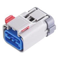 Aptiv 35063642 ຕົວເຊື່ອມ 6 ທາງ ຍິງ APEX 2.8 ປິດແບບ ສີແດງແບບເບື້ອງສີອ່ອນ CONN